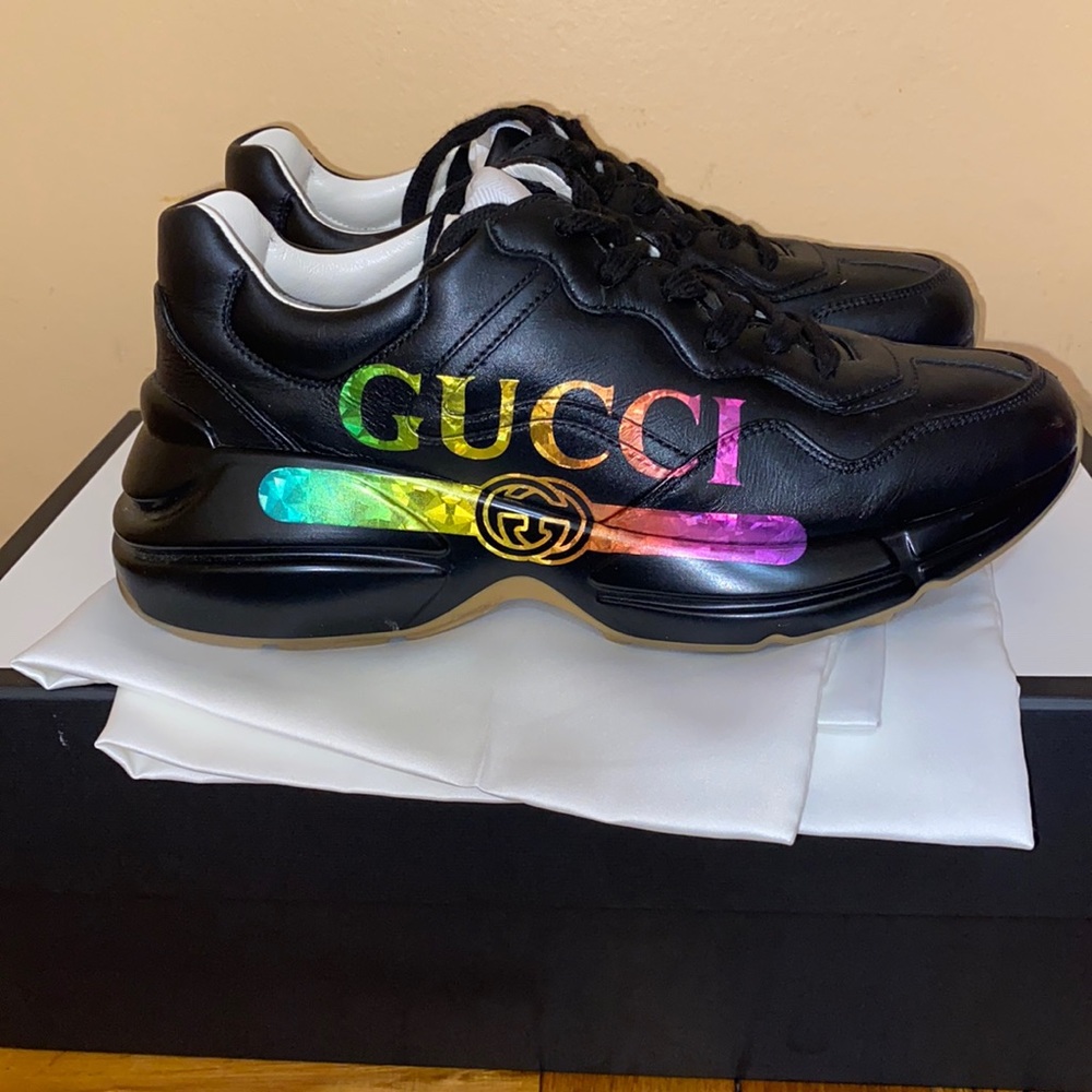 🔥Gucci Rhyton Logo RT Sneaker